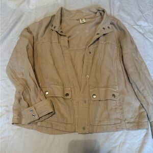 Christian Siriano Light Brown Utility Jacket